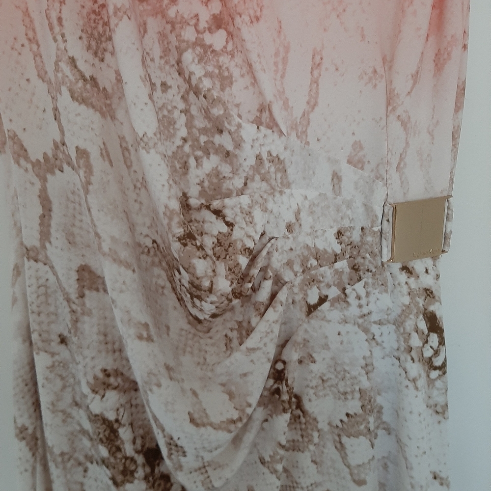 Calvin Klein Multicolor Snakeskin Print Dress - Picture 5 of 8